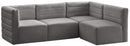 Quincy Grey Velvet Modular Sectional