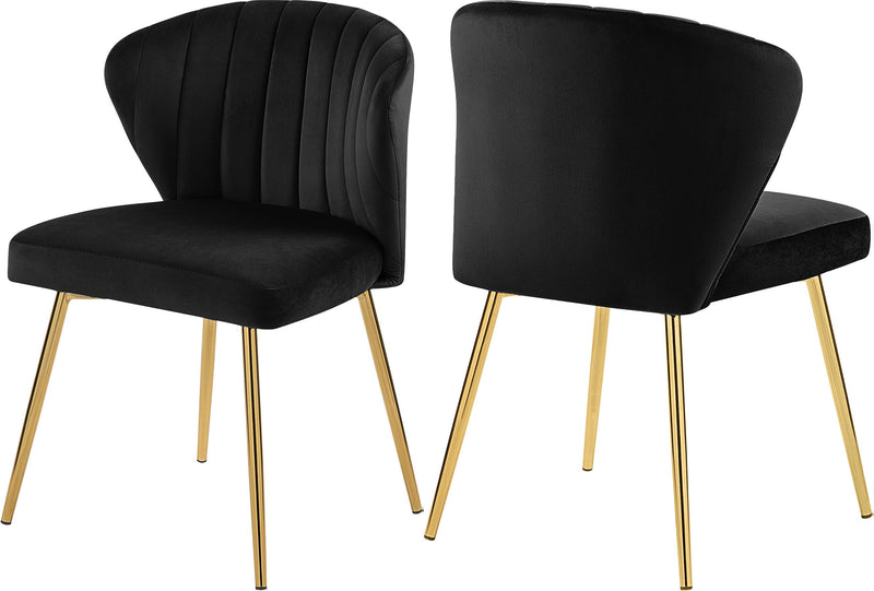 Finley Black Velvet Dining Chair image