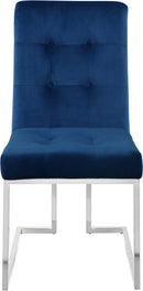 Alexis Navy Velvet Dining Chair