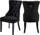 Nikki Black Velvet Dining Chair