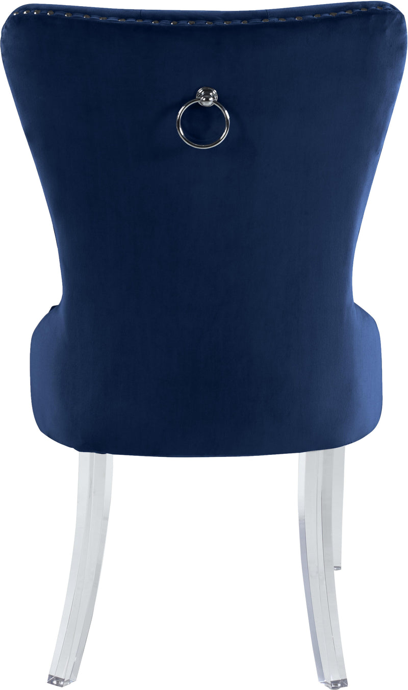 Miley Navy Velvet Dining Chair