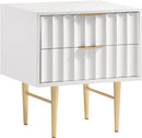 Modernist White Gloss Night Stand