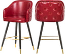 Barbosa Red Faux Leather Counter/Bar Stool