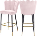 Lily Pink Velvet Stool