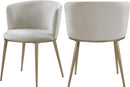 Skylar Cream Velvet Dining Chair