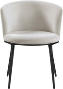 Skylar Cream Velvet Dining Chair