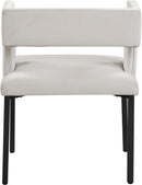 Caleb Cream Velvet Dining Chair