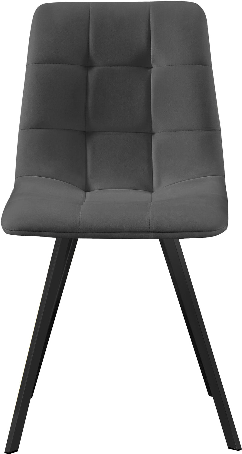 Annie Grey Velvet Dining Chair