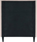 Eva Pink Velvet Twin Bed