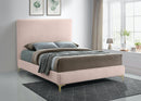 Geri Pink Velvet Full Bed