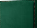 Harlie Green Velvet Full Bed
