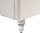 Kira Cream Velvet King Bed