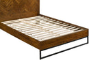 Reed Antique Coffee Queen Bed (3 Boxes)