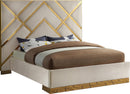 Vector Cream  Velvet King Bed