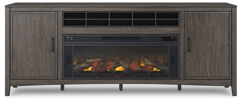 Montillan 84" TV Stand with Electric Fireplace