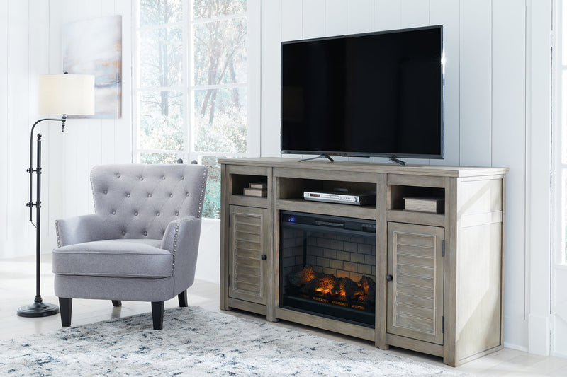 Moreshire 72" TV Stand with Electric Fireplace