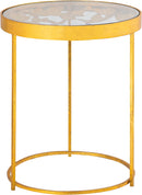 Butterfly Gold End Table