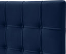 Elly Navy Velvet Full Bed
