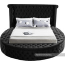 Luxus Black Velvet Queen Bed (3 Boxes)