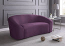 Riley Purple Velvet Loveseat