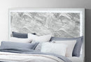 Naomi Silver Marble Bed Group