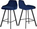Viviene Navy Velvet Stool