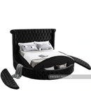 Luxus Black Velvet Full Bed (3 Boxes)