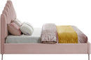 Lily Pink Velvet King Bed