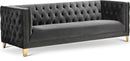 Michelle Grey Velvet Sofa