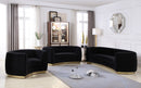 Julian Black Velvet Sofa