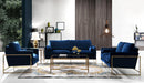 Mila Navy Velvet Sofa