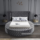 Luxus Grey Velvet King Bed (3 Boxes)