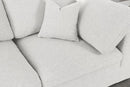 Serene Cream Linen Fabric Deluxe Cloud Modular Sectional