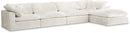 Cozy Cream Velvet Cloud Modular Sectional