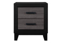 Lisbon Grey and Black Nightstand