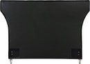 Kira Black Velvet King Bed