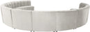Limitless Cream Velvet 11pc. Modular Sectional