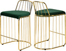 Gio Green Velvet Stool