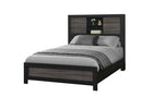 Lisbon Grey/Black Bookcase Bed Group