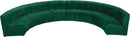Limitless Green Velvet 8pc. Modular Sectional