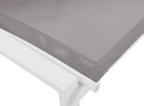 Nizuc Grey Mesh Waterproof Fabric Outdoor Patio Aluminum Mesh Dining Chair
