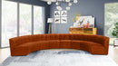 Limitless Cognac Velvet 8pc. Modular Sectional
