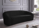 Riley Black Velvet Sofa