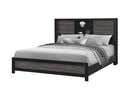 Lisbon Grey/Black Bookcase Bed