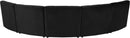 Limitless Black Velvet 5pc. Modular Sectional