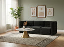Quincy Black Velvet Modular Sofa