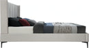 Nadia Cream Velvet King Bed