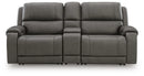 5Z - Pittson Power Reclining Sectional Loveseat with Console