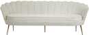 Gardenia Cream Velvet Sofa