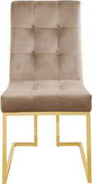 Pierre Beige Velvet Dining Chair